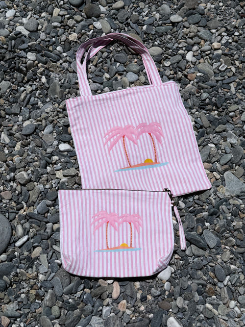 Pink Palmtree Tote Bag - Limited Edition