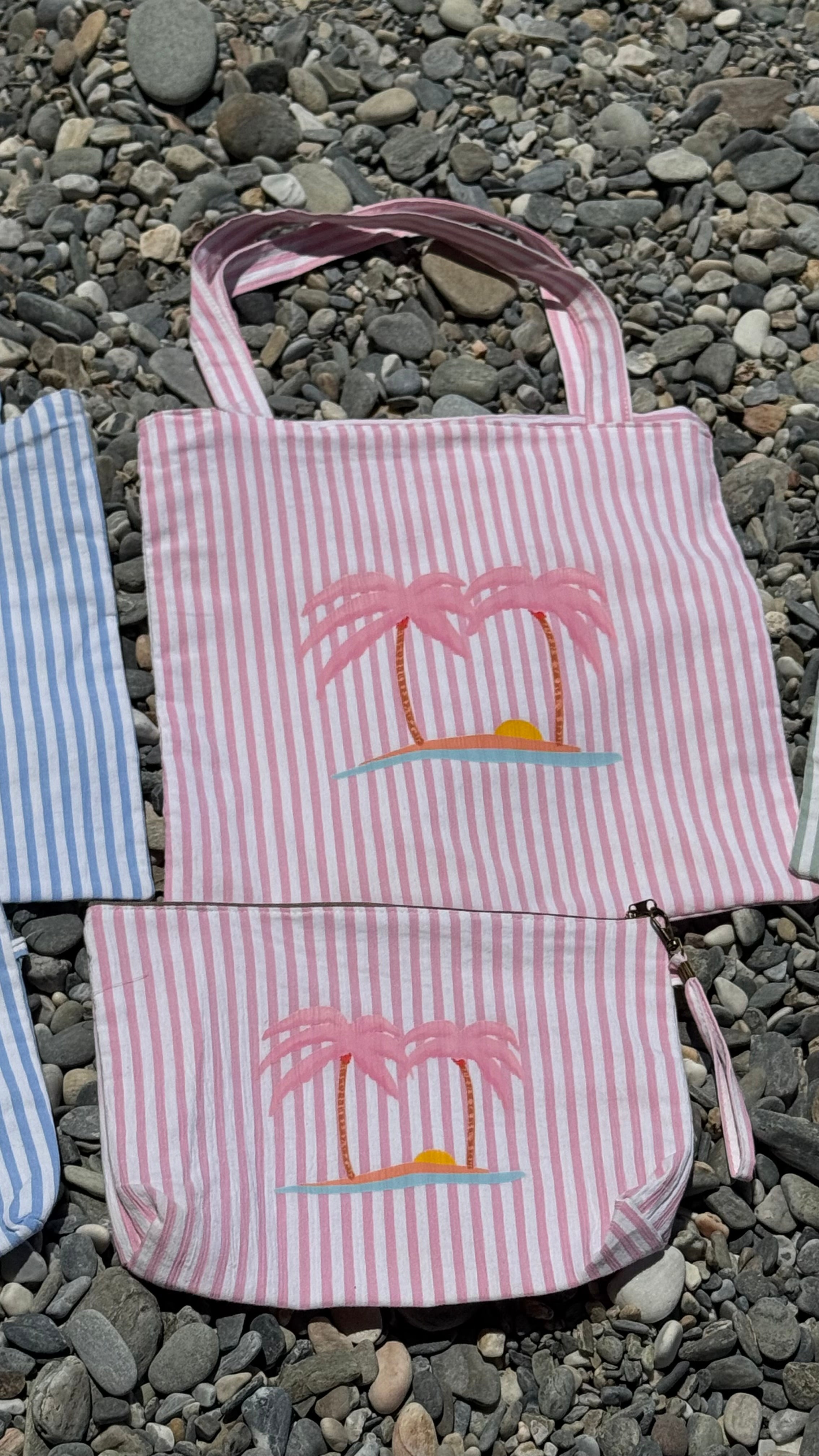 Pink Palm Cosmetic Bag — Limited Edition