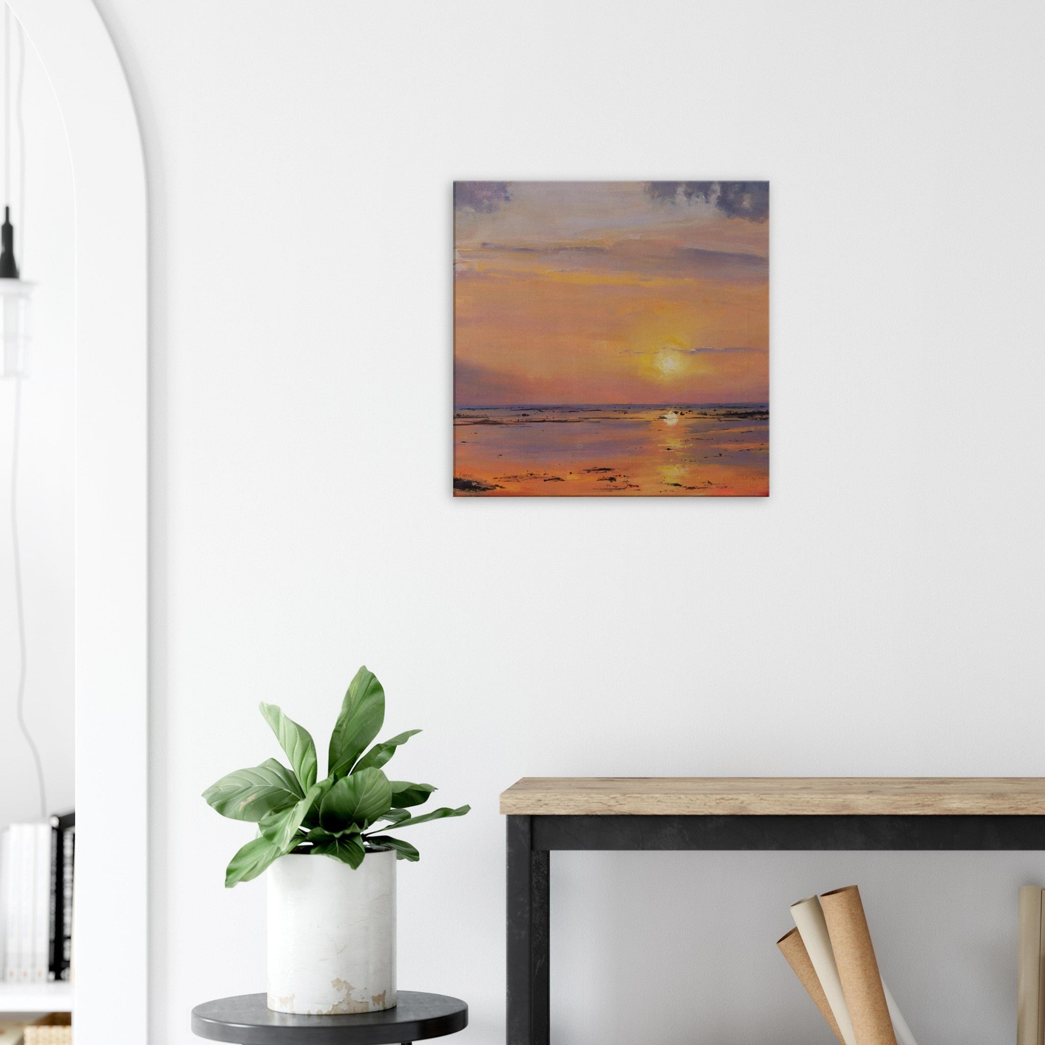 Bali Sunset Canvas Print - rocioarrupe