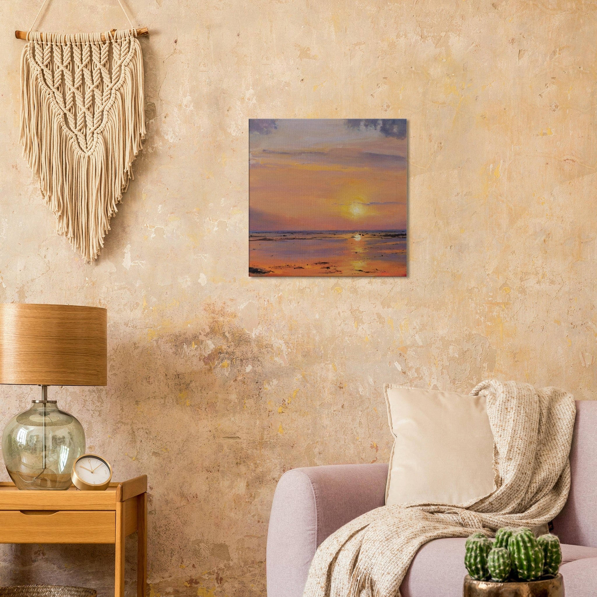 Bali Sunset Canvas Print - rocioarrupe