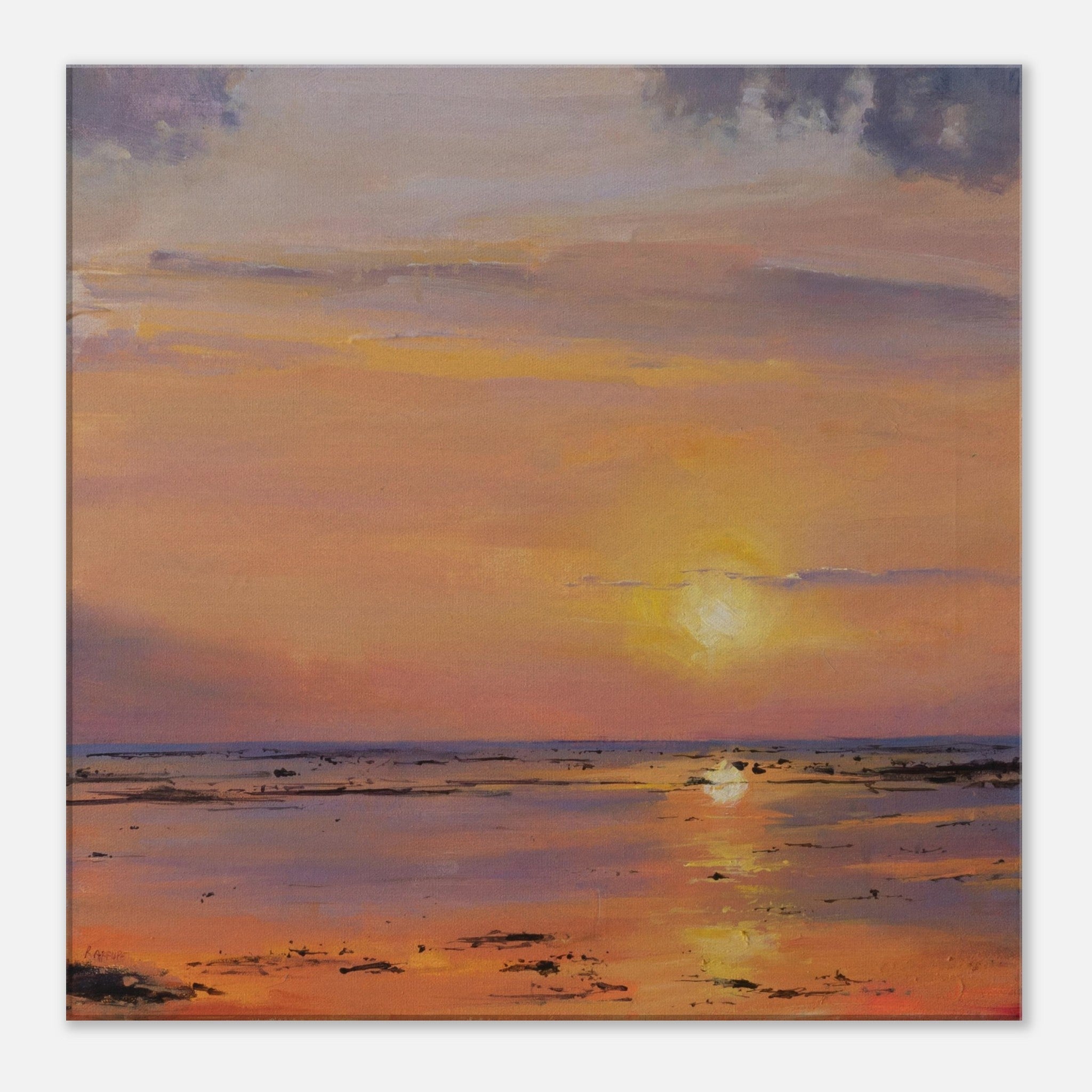 Bali Sunset Canvas Print - rocioarrupe