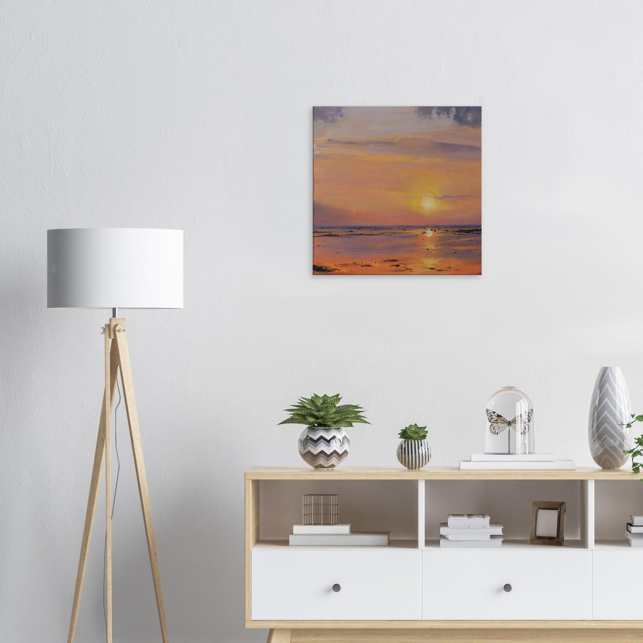 Bali Sunset Canvas Print - rocioarrupe