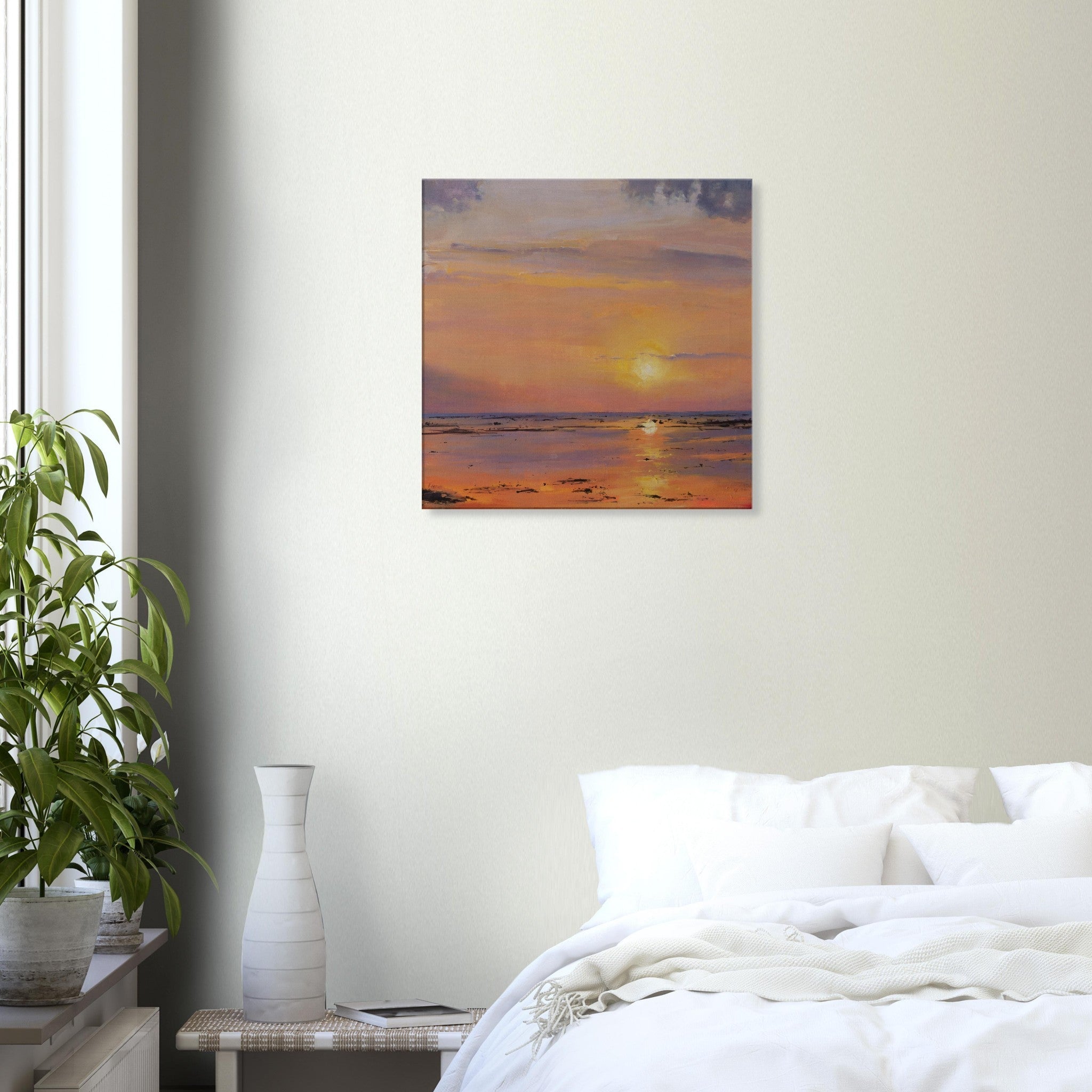 Bali Sunset Canvas Print - rocioarrupe