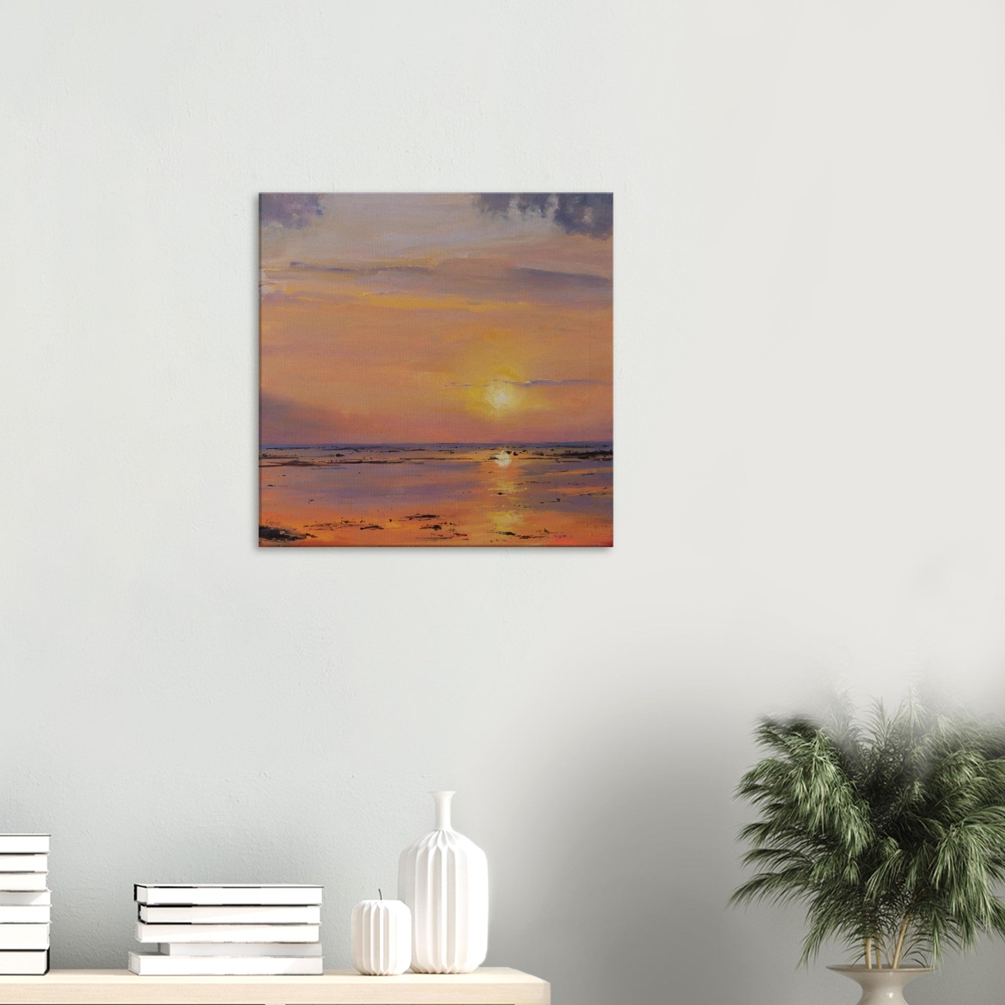 Bali Sunset Canvas Print - rocioarrupe