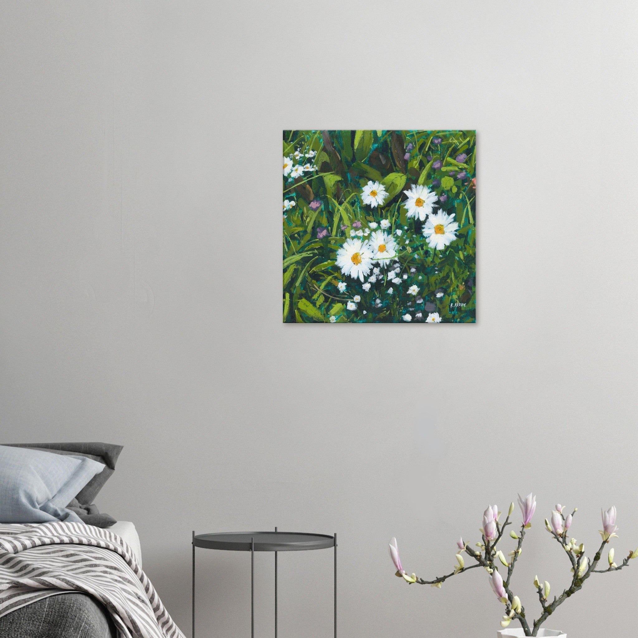 Daisies (Right) Canvas Print - rocioarrupe